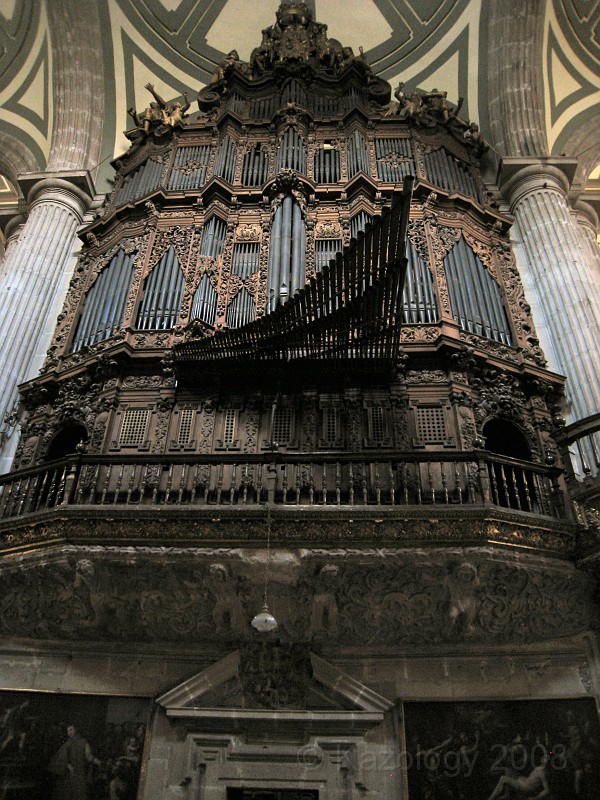 Mexico Pyramids - Mexico City 2009 1365.jpg - A trip to the Teotihuacan area of Mexico to visit the pyramids. A vast complex and a great climb to the top. This was followed by lunch in a cave, then a visit to the historical center of Mexico City. March 2009.